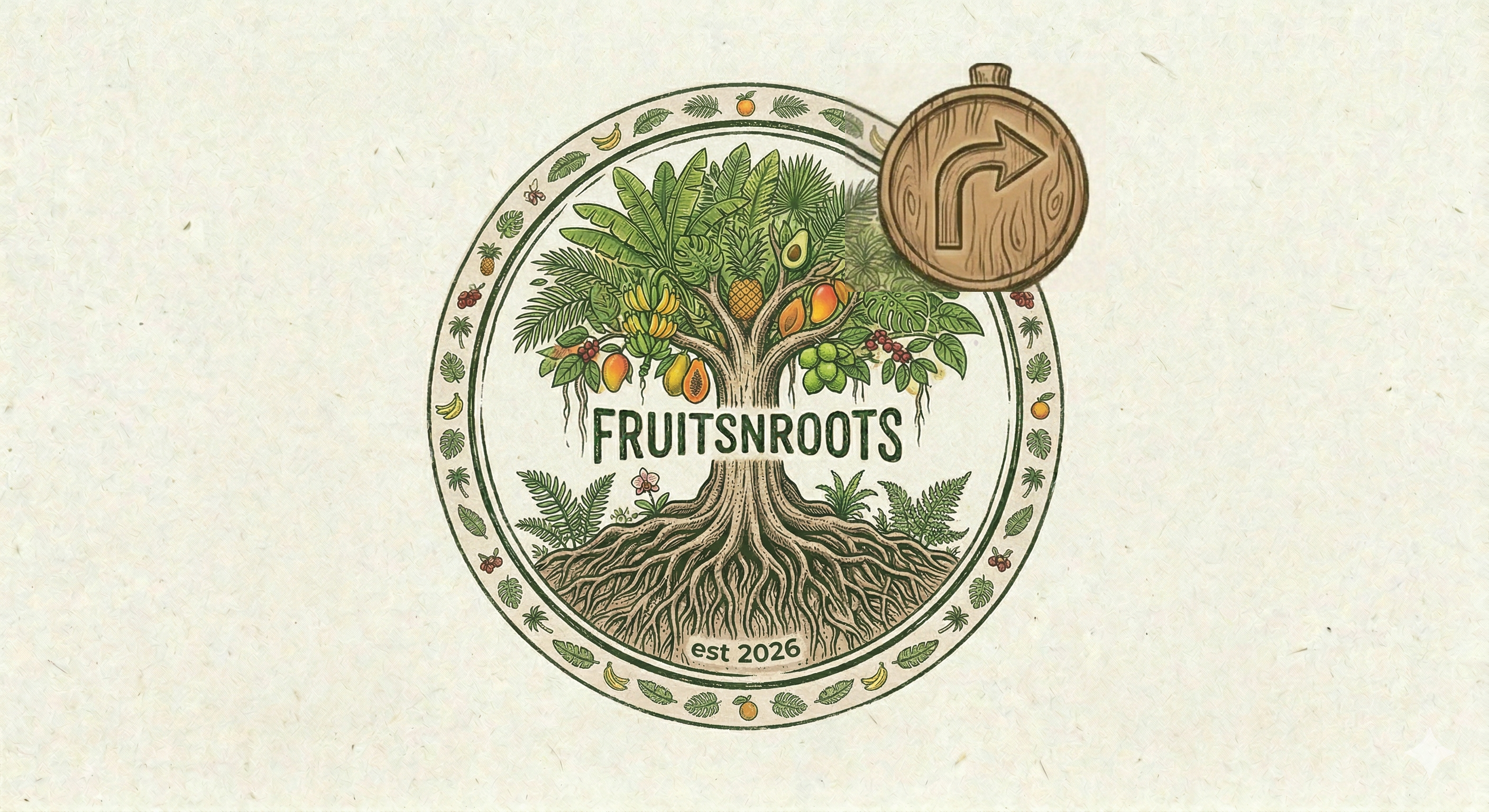 Fruits N Roots Logo